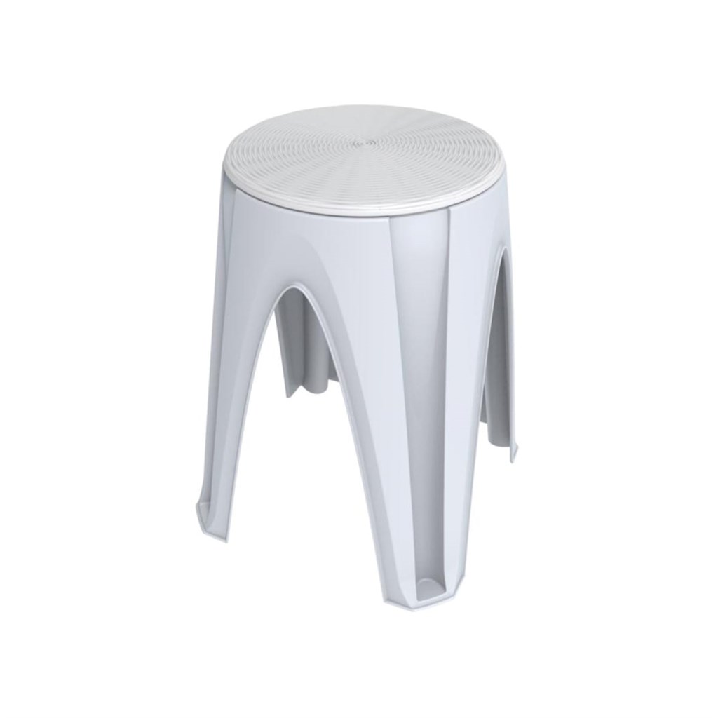 SGABELLO GIROTONDO BIANCO